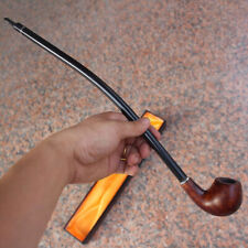 Long Wooden Wood Modern Tobacco Smoking Pipe Churchwarden Smoke Pipes picture