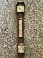 Vintage Radio Springfield Wall Mount Weather Station Barometer Temp Humidity picture