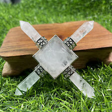 Natural quartz CLEAR Crystal Pyramid Energy Generator Point reiki healing 1PC picture