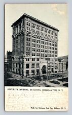Binghamton NY-New York, Security Mutual Building, Antique Vintage c1907 Postcard picture