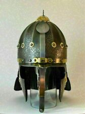 Museum Antique Christmas Gift Medieval Hussars Etch Armor Helmet New  Handmade picture