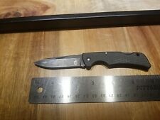 Gerber US1 Folding Pocket Knife Black Plain Edge Lockback Gray Rubber Overmold A picture