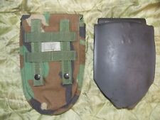 GERBER 2000 Entrenching E Tool Shovel & USGI WOODLAND POUCH Carrier VGC / EXC picture