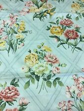  2.625 yards Braemore Spring Flowers in Mint Green Diamonds Multi-Purpose Fabric picture