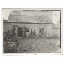 Antique Photo C1900 Creepy Man & Woman Far In Distance Blurry Haunted Snapshot picture