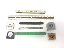 Mixed Vintage Lot Lufkin Evans & Co Machinist Chesterman Tape Measures Rulers  picture