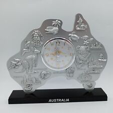 Australian Themed Souvenir Desk Clock Kangaroos Koala Bear Hobart Sydney Perth picture