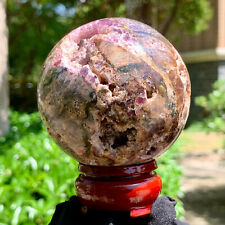 1.31LB Natural Sphalerite Quartz Crystal Sphere Ball Reiki Healing picture