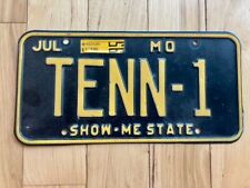 1995 Missouri Vanity License Plate - Tenn-1/ Tennessee 1? picture