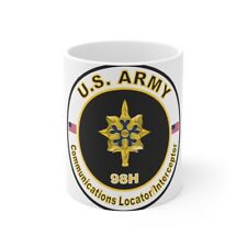 MOS 98H Communications Locator Interceptor (U.S. Army) White Coffee Cup 11oz picture