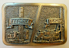 Reedrill-Texoma Belt Buckle Solid Brass Mining Exclusive Construction Equipment picture