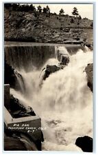 c1910's Big Dam Thompson Canon Colorado CO, Waterfalls RPPC Photo Postcard picture