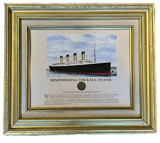 Remembering the RMS Titanic Framed Collectible 1912 Coin picture