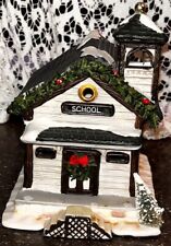 Village 1993 School house Christmas vtg Valley Collectors Holiday house picture