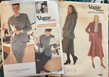 2 Vintage Vogue Sewing Patterns 2032, 1052  Unused 1988 sz 6-8-10 picture