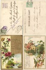 FANTASY DUTCH EARLY CARDS 1887-1895 Period 23 Vintage Postcards (L4177) picture