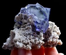 68g Natural Purple Window Fluorite & Arsenopyrite Mineral Specimen/Yaogangxian picture