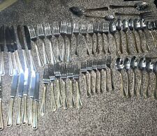 Wallace Silver Gold Royal Bead Stainless 65 Piece Service for 12 picture