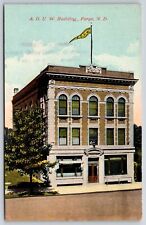 Fargo North Dakota~AOUW Ancient Order of United Workmen Building~c1910 PC picture