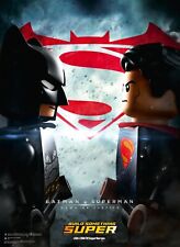 Lego Batman vs Superman High-Quality 22inx17in Art Poster # picture
