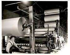 LG903 1942 Original AP Photo PAPER FOR WAR ROLLS FROM DRYING MACHINE Monroe MI picture