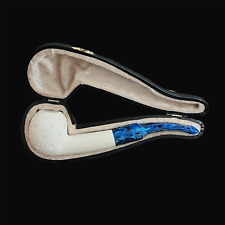Block Meerschaum Pipe handcarved new smoking tobacco pipe unsmoked w case MD-416 picture