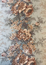 Jonelle 1980 ‘Camelot’ Teal & Acorn Brown Floral FQ 68x51cm Cotton,Linen&Nylon picture