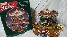 Vintage 1999 Mr. Christmas Holiday Around The World Carousel Works Read Descript picture