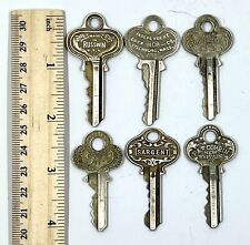 6 Vintage P&F Corbin, Russian, ILCO, SAFE, Kiel, Sargent Ornate Keys  picture