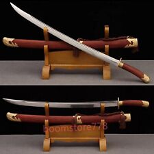 High Grade  Folded Steel Handmade Chinese Saber Dragon Sword Rosewood Saya Sharp picture