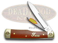 Frost Family Gunstock Knife 40th Anniv Smooth Dark Red Bone 1/600 40-169DRSB picture