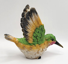 Vintage Resin Hummingbird Bird Hand Painted Figurine picture