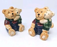Home Trends Homespun Holiday Collection Bear Salt and Pepper Shakers VTG picture