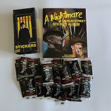 Nightmare On Elm Street Sticker Album w/ Full Box of 48 Packs of Stickers picture