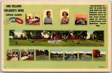 Odd Fellows Children's Home, Lincoln, Illinois - Postcard picture