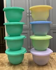 Tupperware Mini Impressions Bowl Sets-2.25 cups-Pastels or Green-NEW-SHIP INCL picture