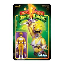 Mighty Morphin Power Rangers Yellow Ranger Super 7 Reaction Figure picture