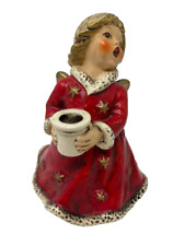 Vintage Christmas Goebel Hummel Musical Angel Candle Holder Figurine picture