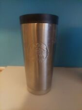 Starbucks Brushed Chrome Silver Stainless Steel Tumbler Travel Mug 2015 Cup 16oz picture
