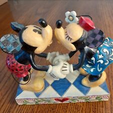MICKEY MINNIE MOUSE FIGURE ENESCO JIM SHORE SMOOCH FOR MY SWEETIE FIGURE STATUE picture