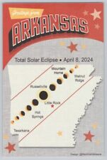 Postcard 2024 Total Solar Eclipse AR Arkansas Path  of Totality NEW picture
