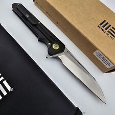 WE Knife 705E Folding Knife Black Titanium Handles M390 Hand Rubbed Satin Blade picture