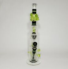 4.0 Slyme Green & Cobalt Heady Glass Art Sculpture Limited Edition #10/14 picture
