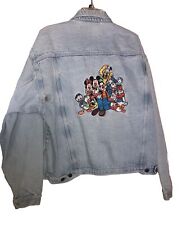 Vintage Disney Store Jean Jacket X-Large Mickey And Friends Fun picture