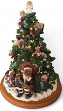  2001 The Boyds Bears Christmas Tree, Santa Bear, Lighted Tree, Danbury Mint picture