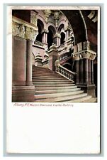 Western Staircase, Capital Building, Albany NY c1905 Vintage Postcard picture