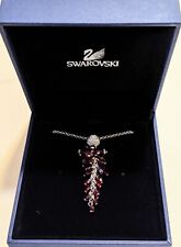 Genuine Swarovski Crystal 'Debut' Pendant Necklace Red Cluster #910064 NOS picture