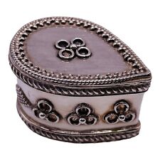 925 Sterling Silver Large Pill Box Container-5619 picture