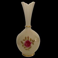 Vintage Lenox Porcelain Roselyn Rhodora White Pink Rose With Gold Trim picture