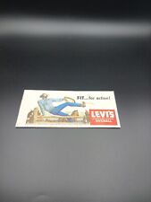 Levi's Americas Finest Overall Advertising Ink Blotter Cowboy Rope Horse picture